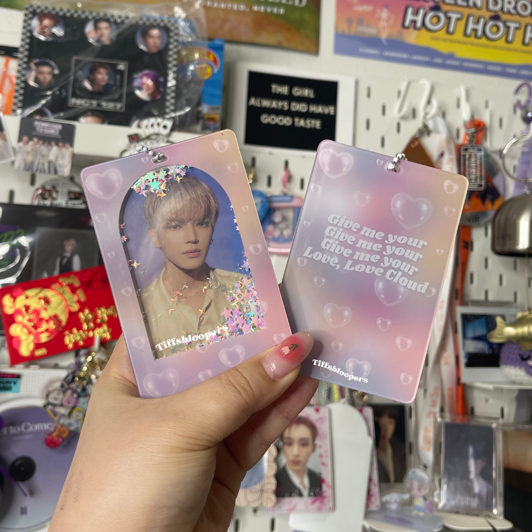 PREORDER Heavens Cloud SHAKER acrylic photocard holder