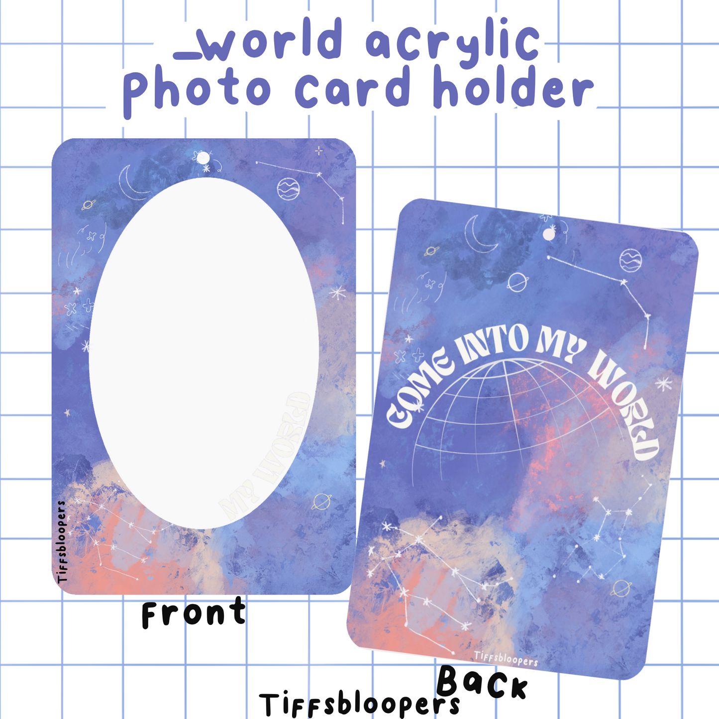 INSTOCK LAST CHANCE _world acrylic photocard holder