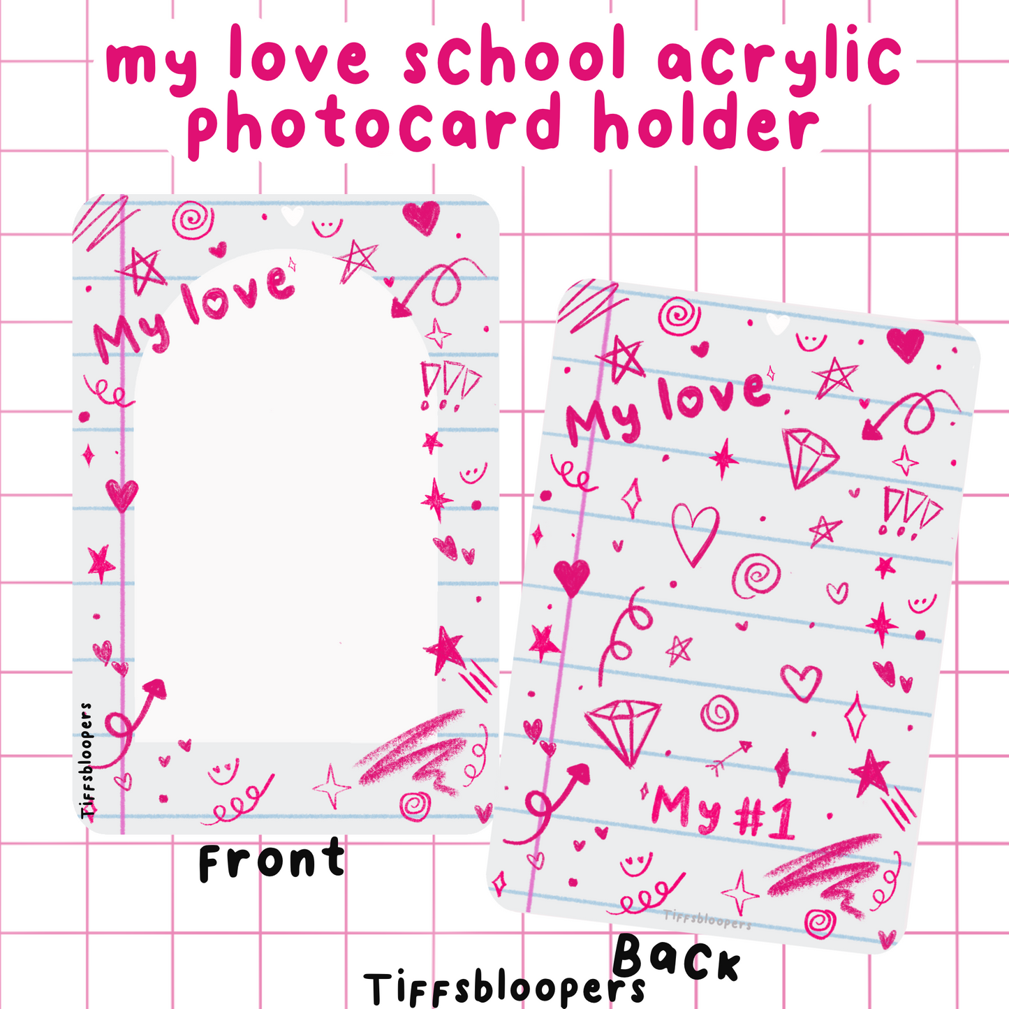 INSTOCK LAST CHANCE my love acrylic photocard holder